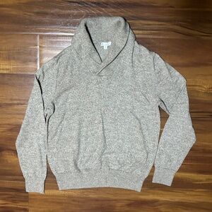 Gap Shawl Collar Sweater Tan Size L